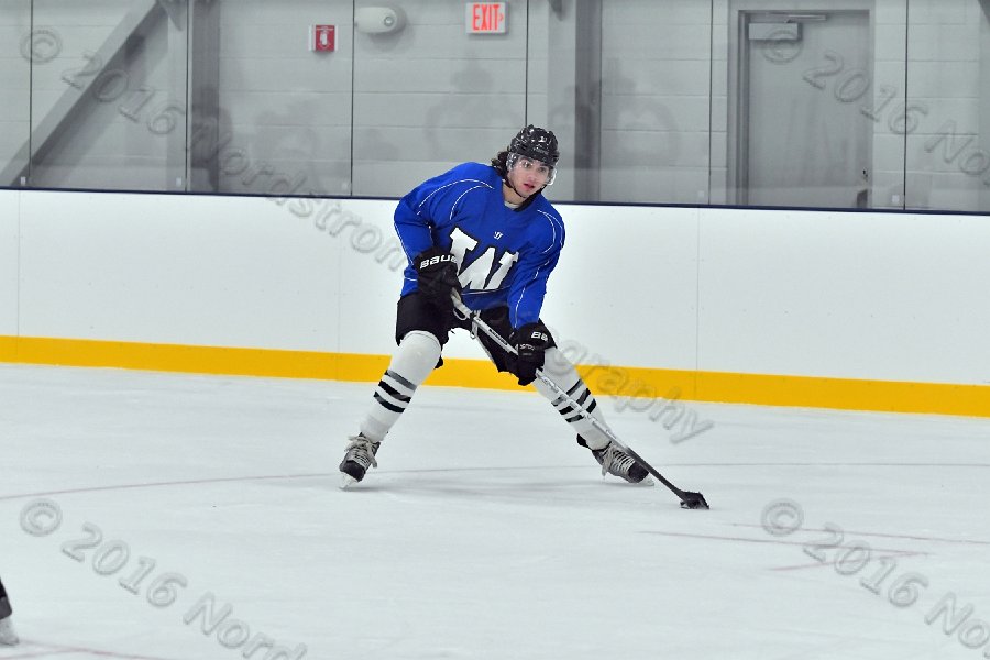 Wheaton College Men\'s Ice Hockey vs Middlesex Community College. - Photo By: KEITH NORDSTROM